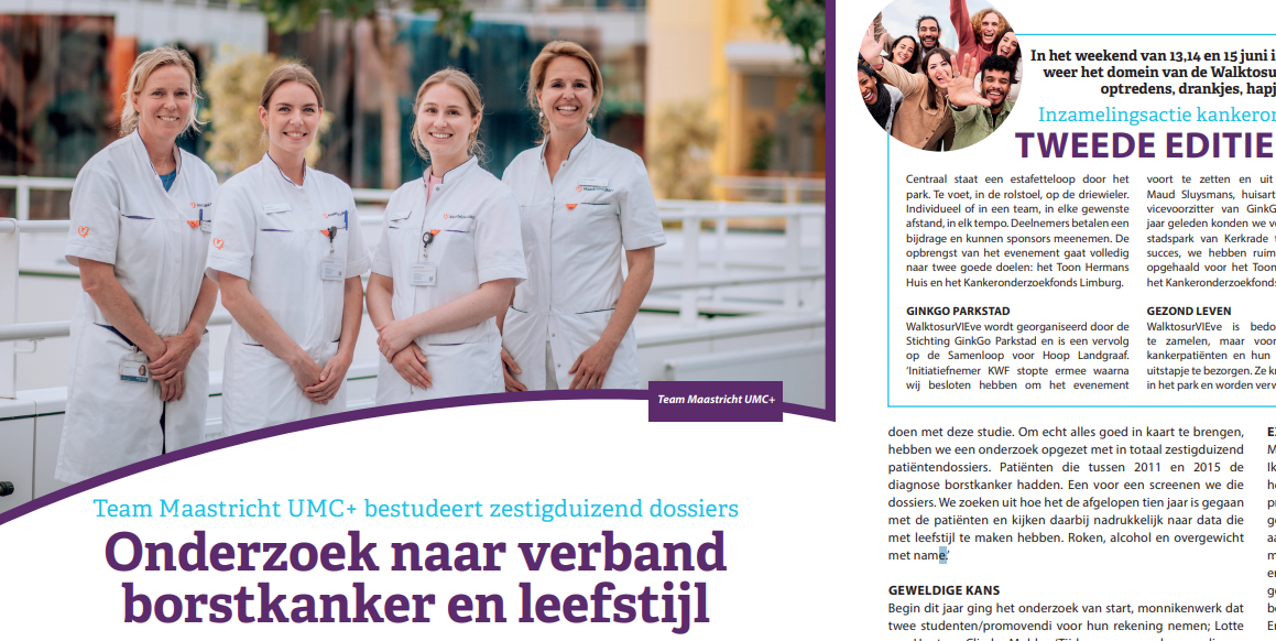 Nummer 1 - Onderzoek naar verband borstkanker en leefstijl snip 2- 2025