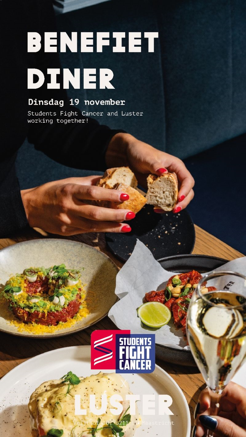 Benefiet Diner Students Fight Cancer en Luster 2024